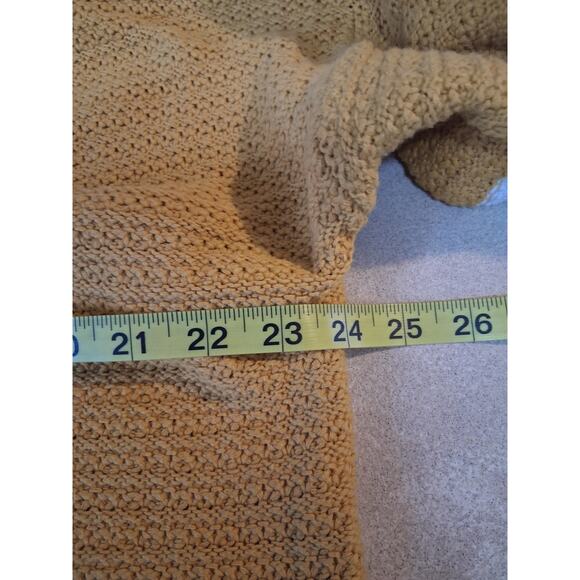 Forever 21 Cardigan 2X Mustard Yellow Light Academia Tennis Preppy Soriety - Picture 8 of 11